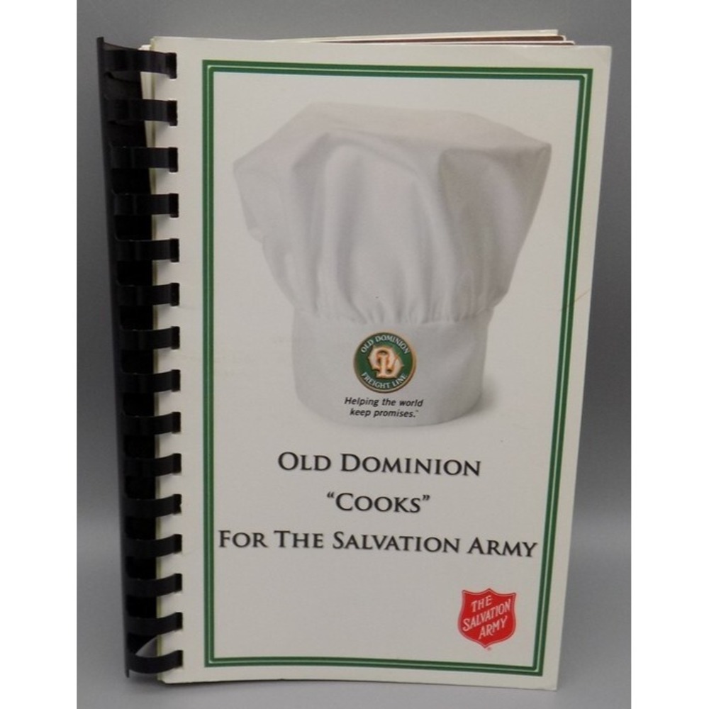 Old Dominion Cookbook 2010 Freight Line Cooks For Salvation Army Fundraiser